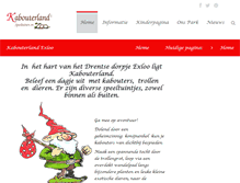 Tablet Screenshot of kabouterland.nl